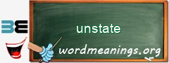 WordMeaning blackboard for unstate